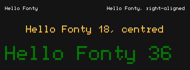 Fonty fixed screen shot