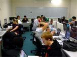 Students in the computer lab