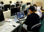 Working in the lab